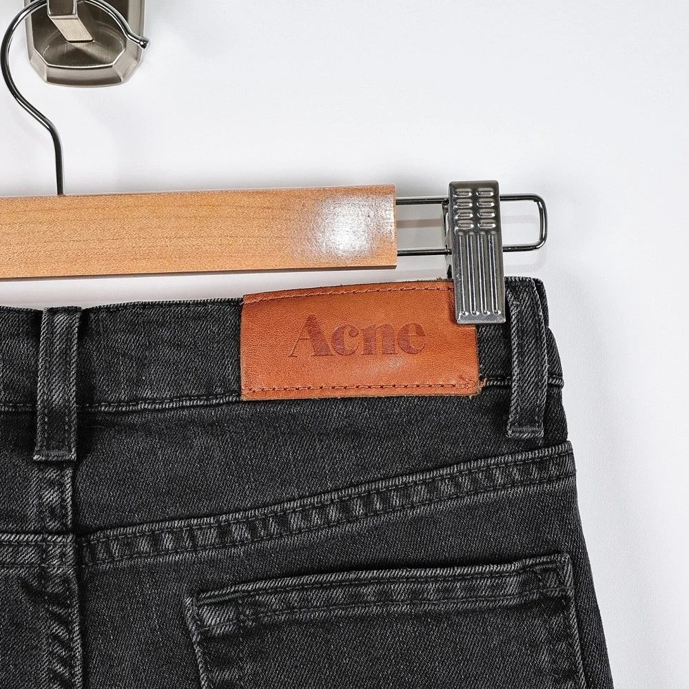 ACNE Skinny Jeans Black Womens‎ 25/32Wash Denim Jeans
